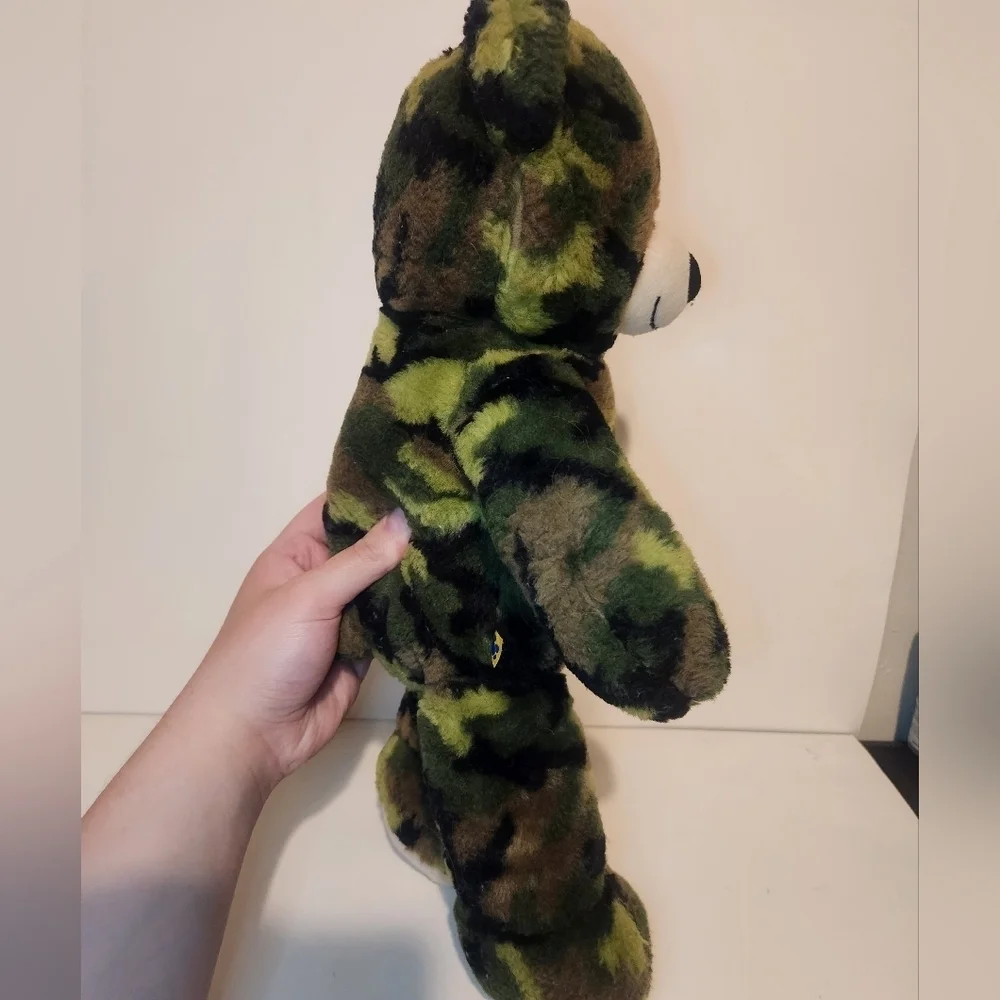 12” Build-A-Bear Camouflage Bear Plush Stuffed Animal w/nonfunctional voice box